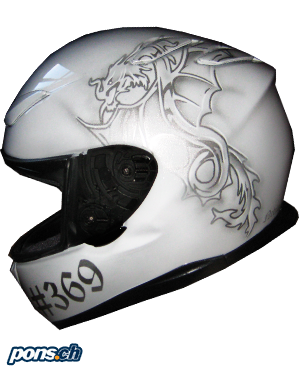 Klicke hier um das pons.ch Helmdesign von  - Motorsport im Detail anzusehen.