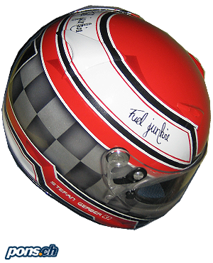 Klicke hier um das pons.ch Helmdesign von  - Motorsport im Detail anzusehen.