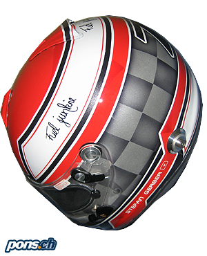 Klicke hier um das pons.ch Helmdesign von  - Motorsport im Detail anzusehen.