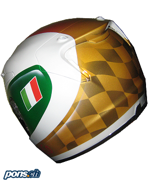 Klicke hier um das pons.ch Helmdesign von  - Motorsport im Detail anzusehen.