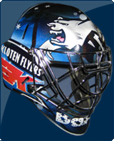 Goaliemaske von Daren Bona, EHC Kloten Flyers Goaliemaske von Daren Bona, EHC Kloten Flyers