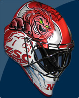 ZSC Lions custom goaliemask from Melvin Nyffeler